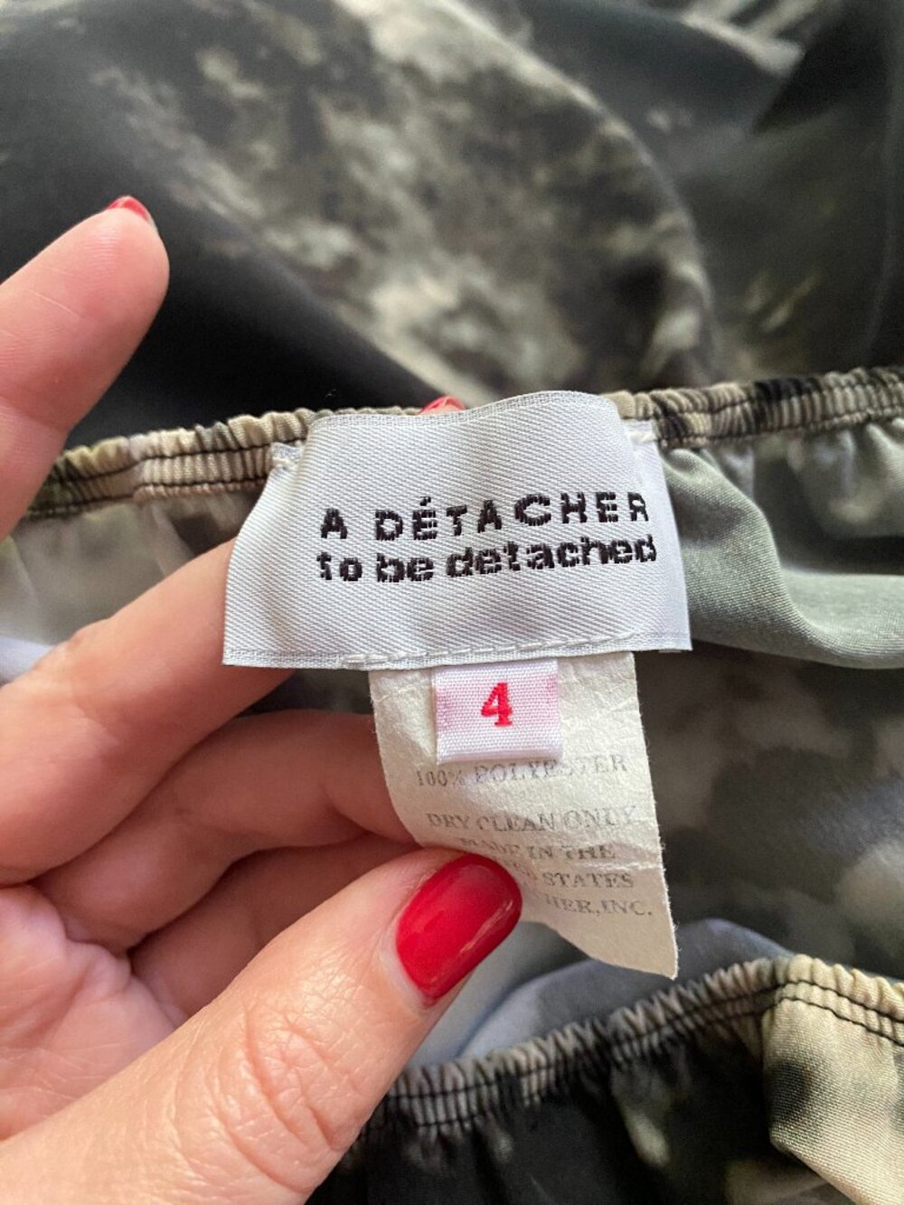 Rare A Détacher Mt. Vesuvius Newspaper Print Midi Skirt Avant Garde Size 4 - Picture 6 of 7